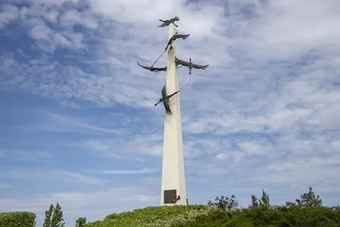 Memorial "Height of National Memory", complex "Sambek Heights", Rostov region Stock Photos