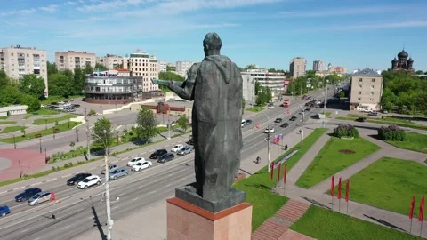 Memorial to the Heroes of the Front and Rear in Ivanovo, Russia, 06/02/2020. Stock Footage 131766227