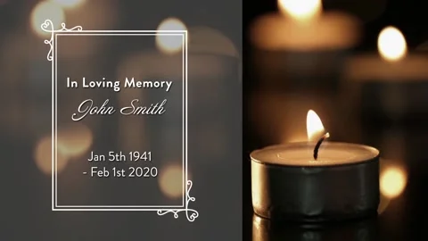 after effects memorial template free download