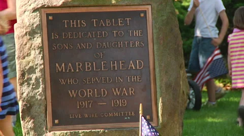 Memorial Plaque Stock Footage 888608