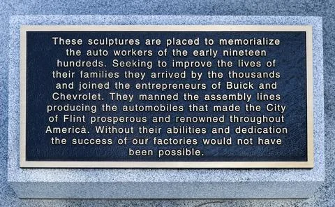 Memorial plaque Stock Photos