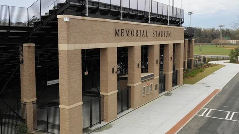 Memorial Stadium Flags Vídeo Stock 104019044