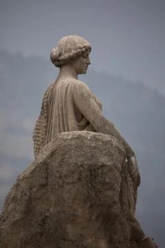 Memorial statue in Monaco Stock Photos