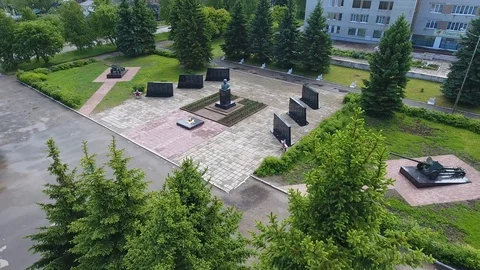 The memorial in the town of Tutayev Stock Footage 103108079