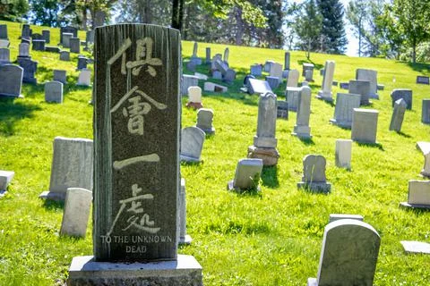 Memorial For the Unknown Dead at a Cemetery Stock-Fotos