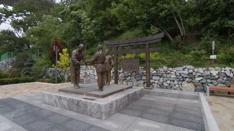 Memorial to Vasili Oshchepkov. Stock Footage 91015996