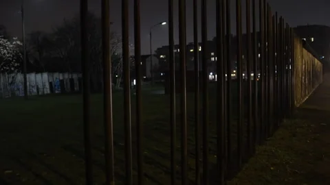 Memorial view, Night history, Path lights Stock Footage 340664643