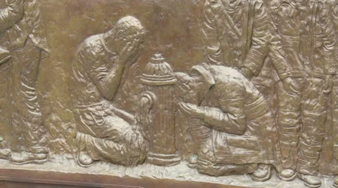 The memorial wall Stock Footage 22783743