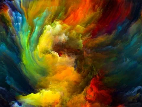 Memories of Color Motion Stock Illustration