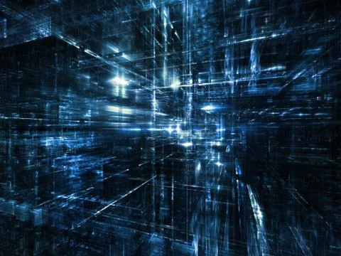 Memories of Digital World Stock Illustration