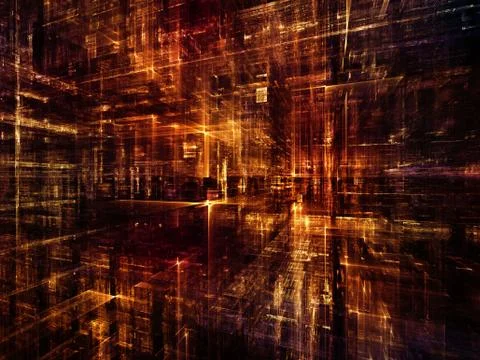 Memories of Digital World Stock Illustration