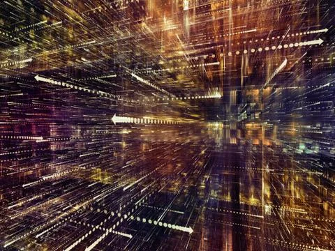 Memories of Digital World Stock Illustration