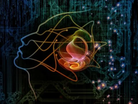 Memories of Machine Consciousness 스톡 일러스트