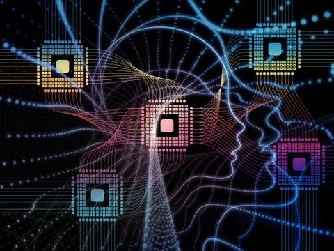 Memories of Machine Consciousness Stock Illustration