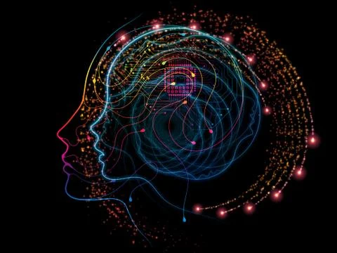 Memories of Machine Consciousness Stock Illustration