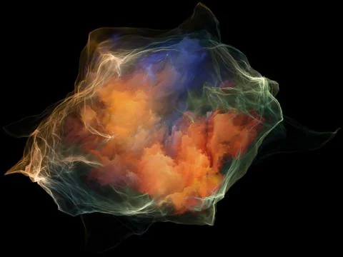 Memories of Mind Particle Stock Illustration