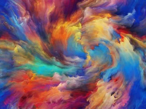 Memories of Paint Stock Illustration