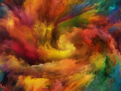 Memories of Paint Stock Illustration