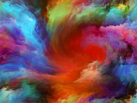 Memories of Paint Stock Illustration