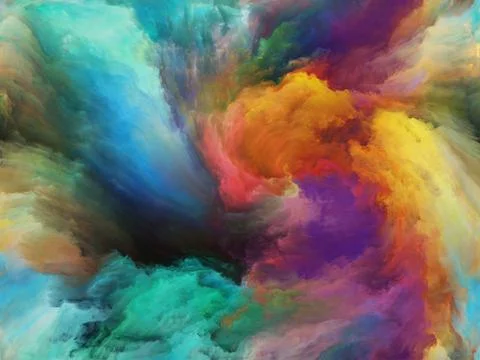 Memories of Paint Stock Illustration