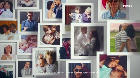 Memories Photo Slideshow After Effects stock