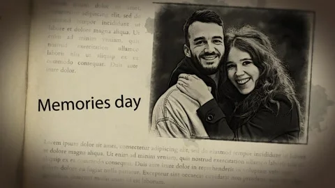 Memories Photo Slideshow After Effects stock