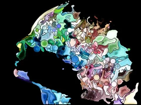 Memories of Self Fragmentation Illustrazione stock