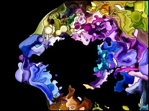 Memories of Self Fragmentation Illustrazione stock