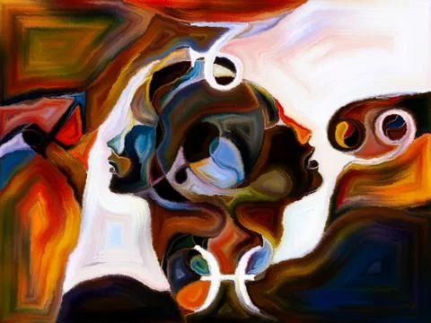 Memories of Shape Division Stockillustratie