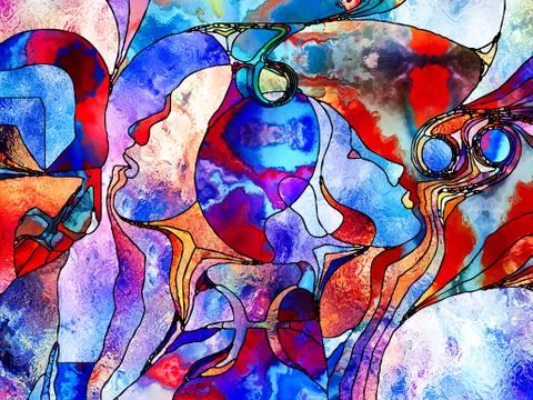 Memories of Shape Division Stockillustratie