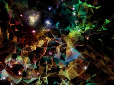 Memories of Virtual World Stock Illustration