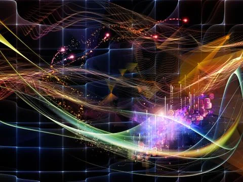 Memories of Virtual World Stock Illustration