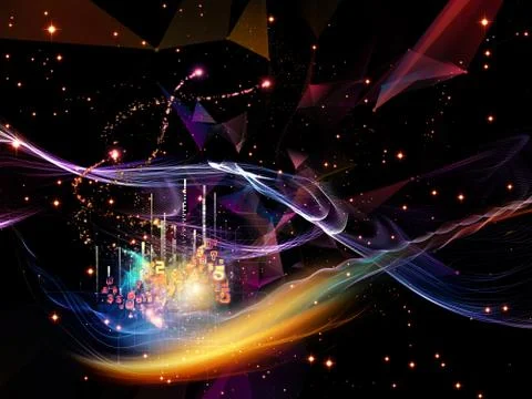 Memories of Virtual World Illustrazione stock