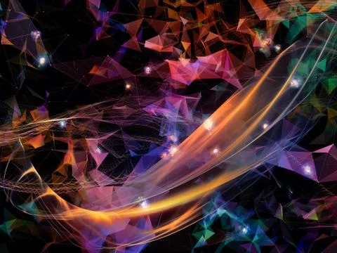 Memories of Virtual World Stock Illustration