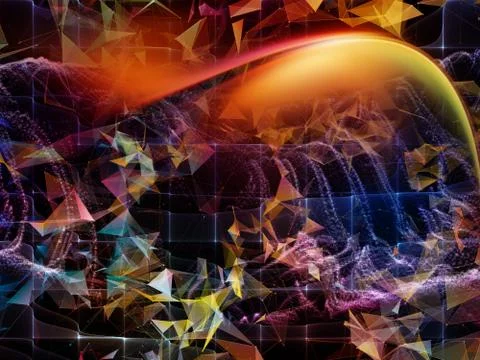 Memories of Virtual World Illustrazione stock