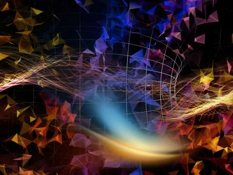 Memories of Virtual World Stock Illustration