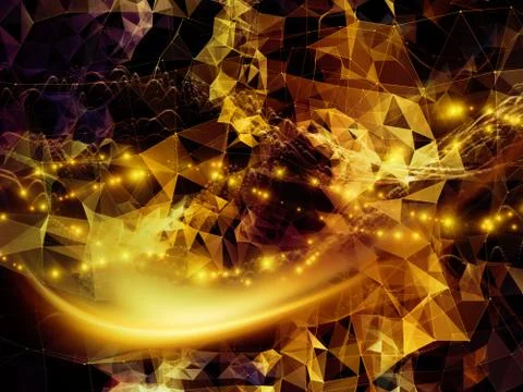 Memories of Virtual World Stock Illustration