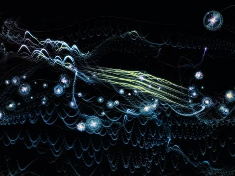 Memories of Virtual World Stock Illustration