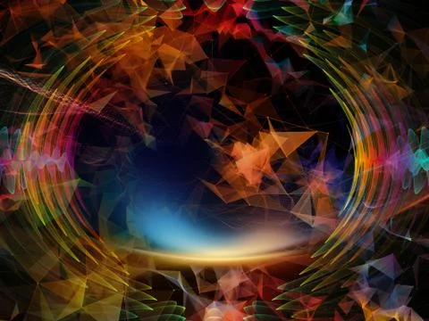 Memories of Virtual World Stock Illustration