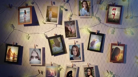 Memories on the wall Stock After Effects