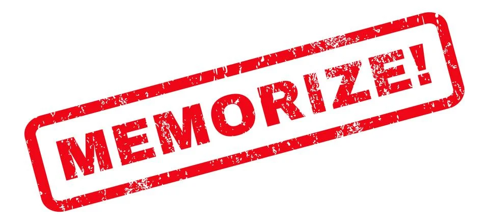 Memorize Flat Illustration Stock Illustration