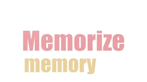 Memorize Tagcloud Animated Isolated On White Stock Footage 107214046