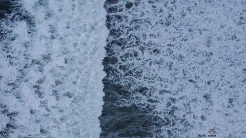 Memorizing Waves Lapping Against The Shore Stock Footage 260135578