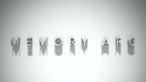 Memory arc 3D title animation with shadows on a white background Stock Footage 297666381