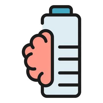 Memory battery icon vector flat Stock Illustration