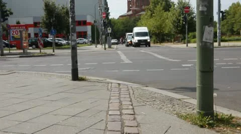Memory of the Berlin Wall from 1961-1989 at the Berlin Köpenickerstrasse Stock Footage 11515272