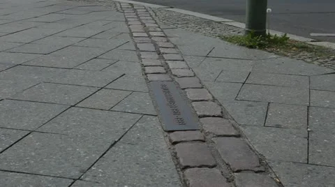 Memory of the Berlin Wall from 1961-1989 at the Berlin Köpenickerstrasse Stock Footage 11515276