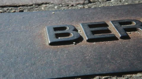 Memory of the Berlin Wall from 1961-1989 at the Berlin Köpenickerstrasse Stock Footage