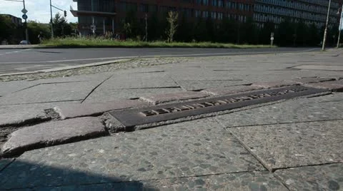 Memory of the Berlin Wall from 1961-1989 at the Berlin Köpenickerstrasse Stock Footage 11519109