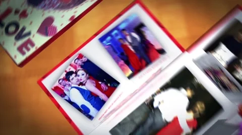 Memory Box Slideshow After Effects stock